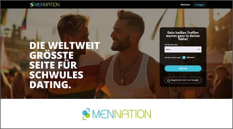 Titelbild: MenNation.com – die weltweit größte Seite für schwules Dating